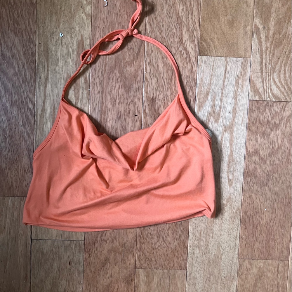 Hollister halter top size large orange